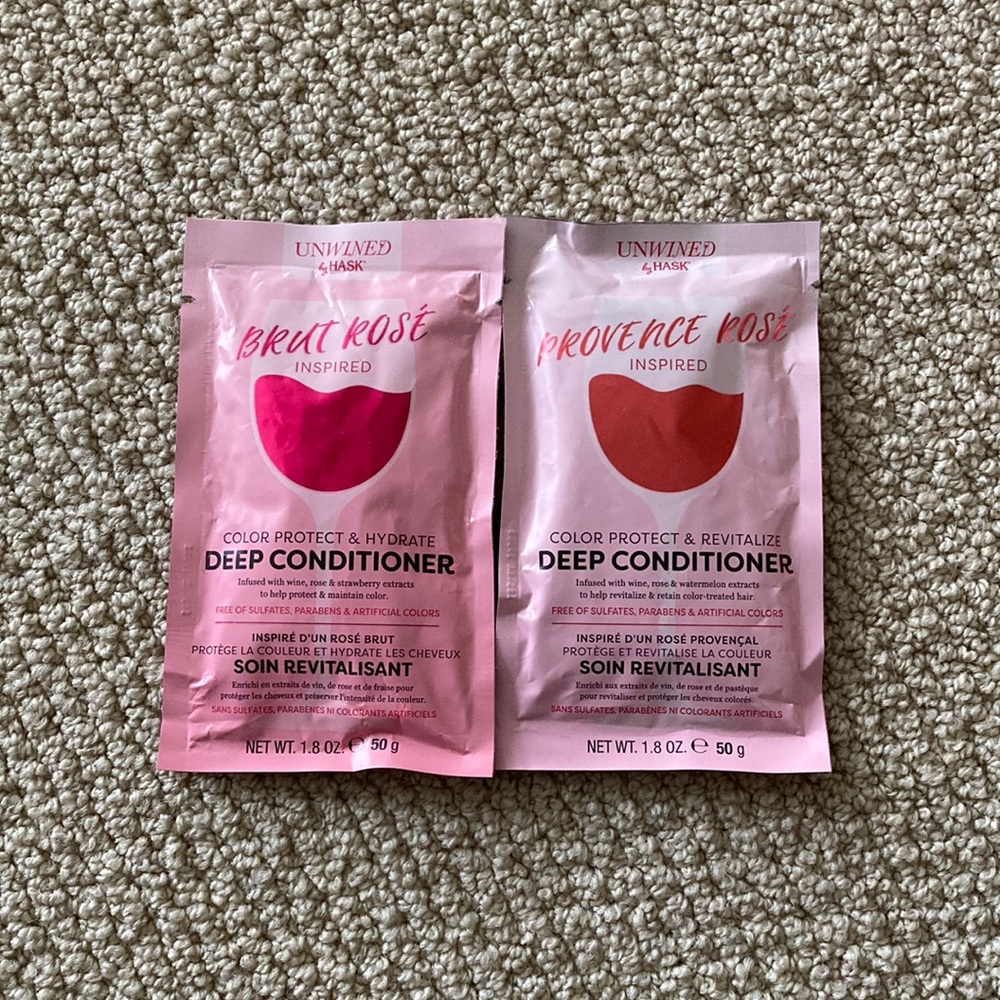 Unwined by Hask Deep Conditioner Color Protect & Revitalize Rose Hydrate Bundle